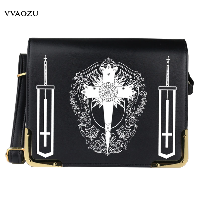 

New Arrival D.Gray-man Student Single Shoulder Messenger Crossbody Bag PU Leather Sling Pack Anime Cosplay Travel Bags