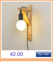 Creative Led Wall Lamp LED Sconce Light Acrylic Modern Wooden Luminarine wall Light for Bedside Bedroom/Dinning Room/Restroom