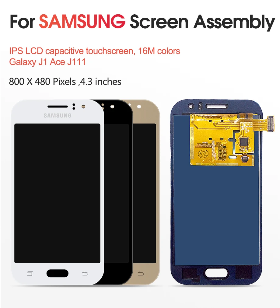 Samsung Galaxy J111 ЖК-дисплей сенсорный дигитайзер сенсор в сборе Замена для J1 Ace J111 J111F J111M J111FN lcd