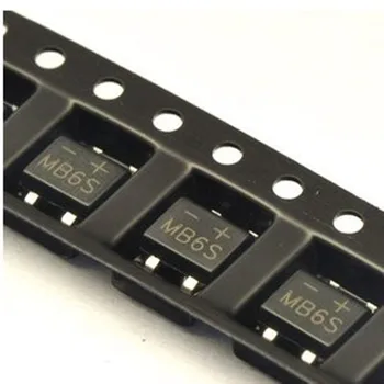 

1000pcs MB6S SOP4 Single Phases Diode Rectifier Bridge 0.5A 600V