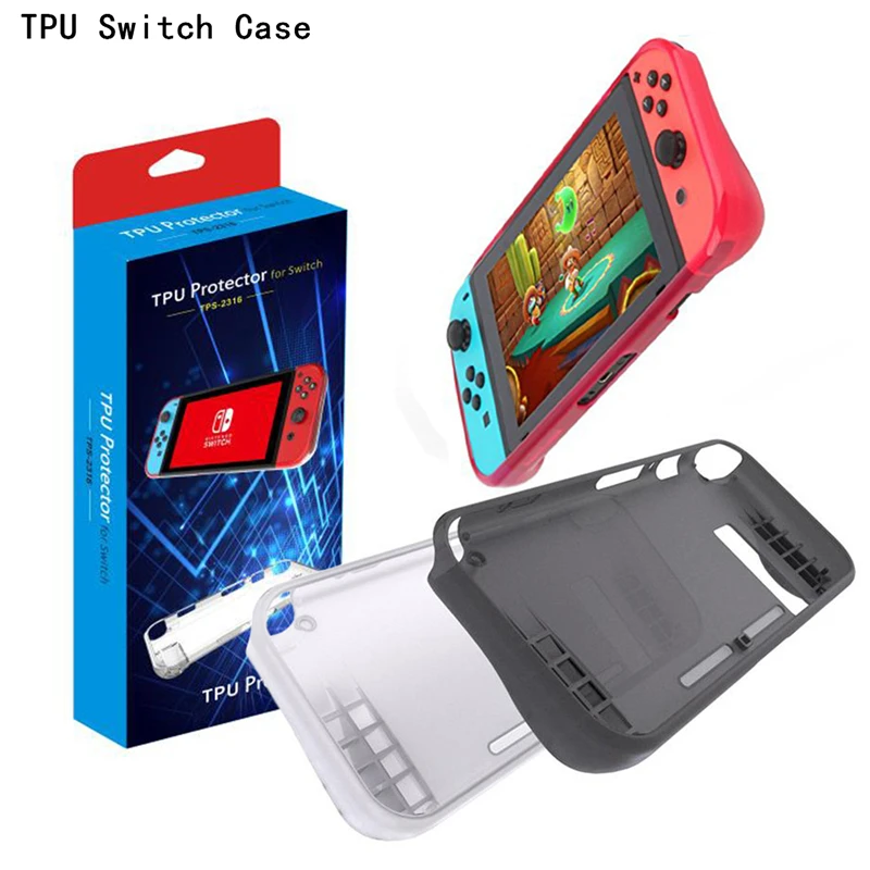 

For Nintendo Nintend Switch Console NS Protective Grip Case Cover Screen Protectors Anti-scratch Thumb Grips Caps Accessories