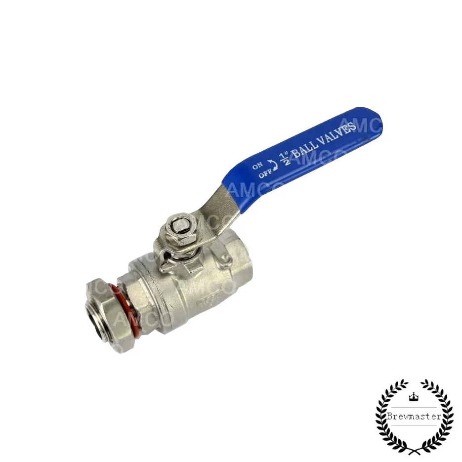 

1/2 BSP STAINLESS BALL VALVE PORT ASSEMBLY (TO PORT POT OR KEG) Home Brew