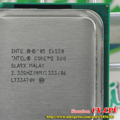 Процессор Intel Core 2 Duo E6550 cpu (2 33 ГГц/4 м/1333 ГГц) Socket 775 Бесплатная доставка|processore intel core