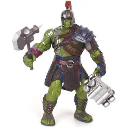 18CM Avengers Marvel Thor 3 Ragnarok Action Figure War Hammer Battle Axe Gladiator Hulk Movable Model PVC Action figure Toy