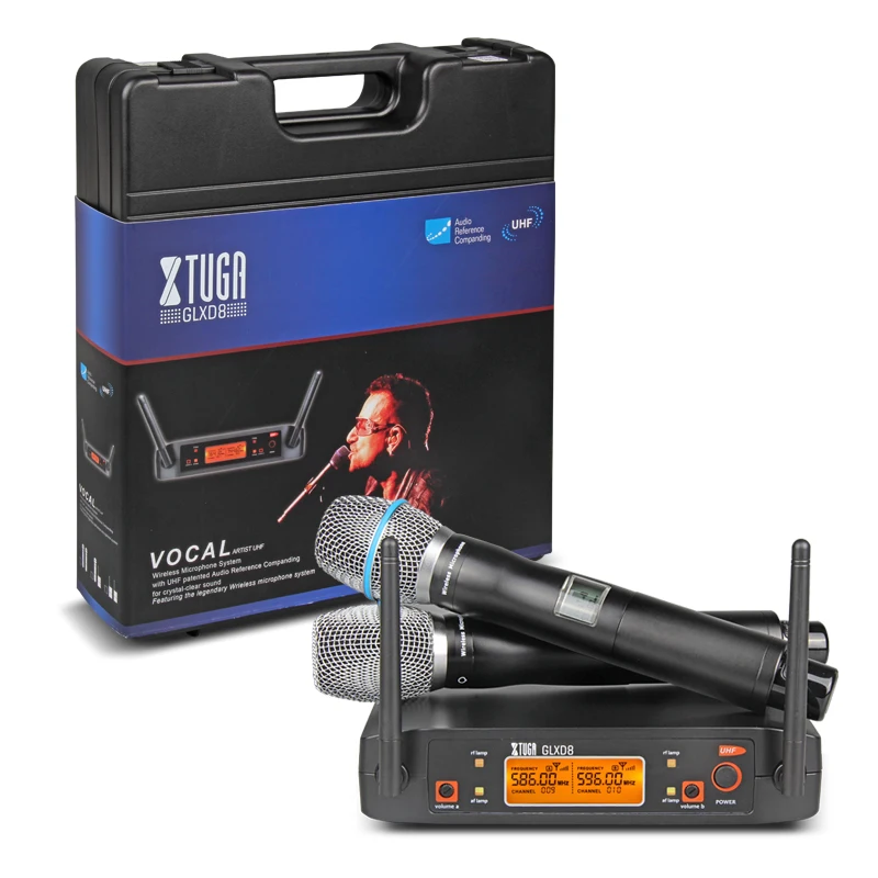 XTUGA audio 2 Channel Headset Mic System UHF