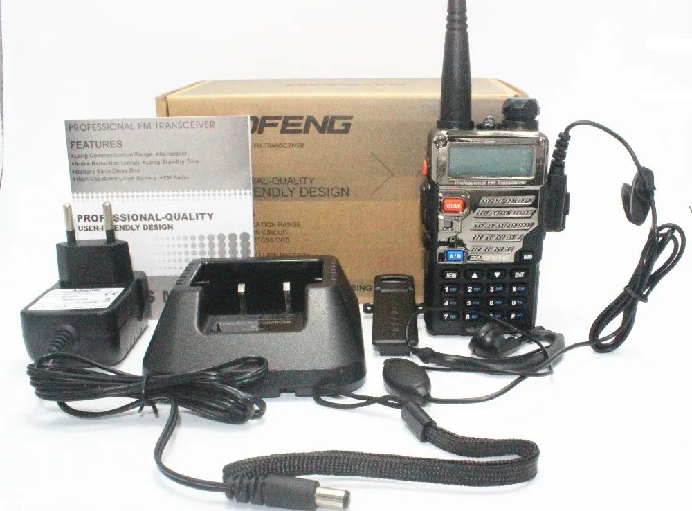 BaoFeng портативная рация UV-5RE Plus портативная Любительская двухсторонняя рация Двухдиапазонная 136-174 и 400-520 МГц рации VHF UHF