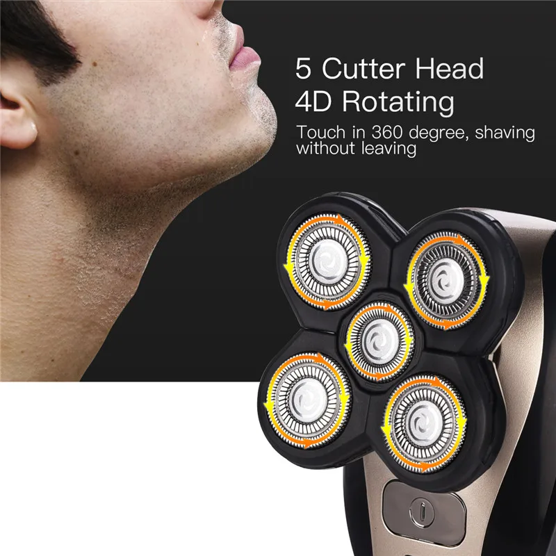 5 in 1 Grooming Kit Washable 5 Heads Electric Shaver Rechargeable Shaver Razor for Men Cutting Machine Beard Waterproof 42 5 in 1 Grooming Kit Washable 5 Heads Electric Shaver Rechargeable Shaver Razor for Men Cutting Machine Beard Waterproof 42