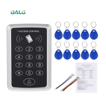 

Home Security 125KHz Single RFID Card Proximity Entry Door Lock Access Control System With 10pcs RFID Keys Key Fob