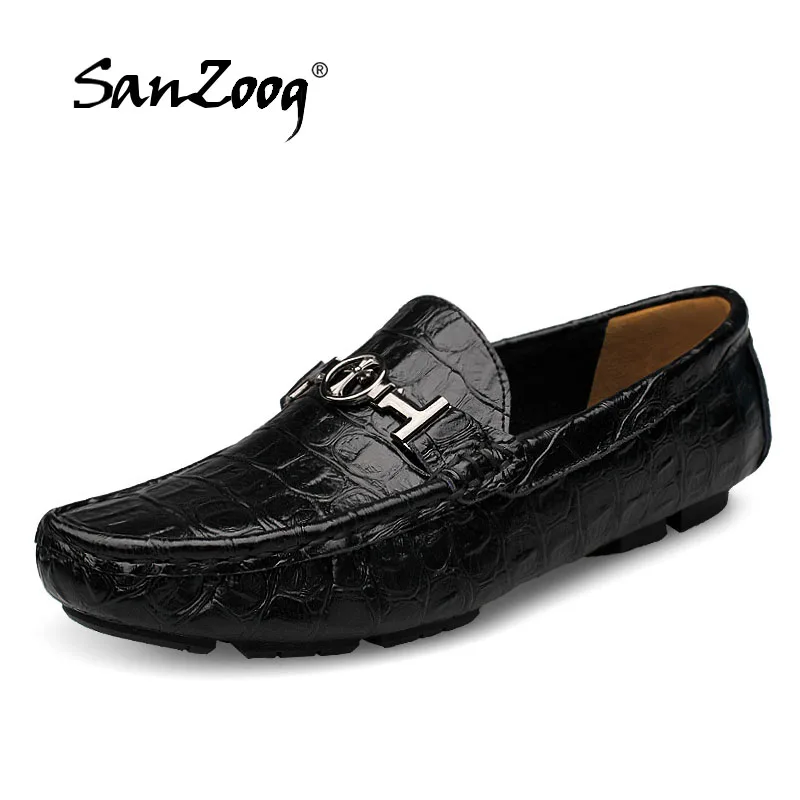 Fashion Loafers Men Flats Genuine Leather Zapatos Shoes Breathable Slip On New Driving Peas Mens Shoes Mocassin Homme Size 36-50 Fashion Loafers Men Flats Genuine Leather Zapatos Shoes Breathable Slip On New Driving Peas Mens Shoes Mocassin Homme Size 36-50