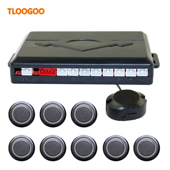 

8 pieces Parking Sensor with buzzer black blue gray red white silver gold For all cars