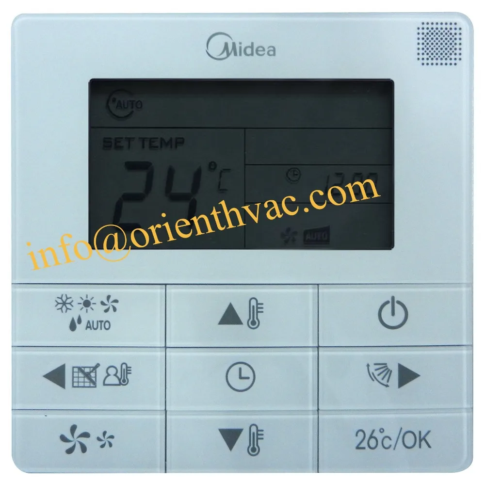 Air conditioning spare parts Home thermostat KJR 90C for Midea V4+ wired controller HVAC parts