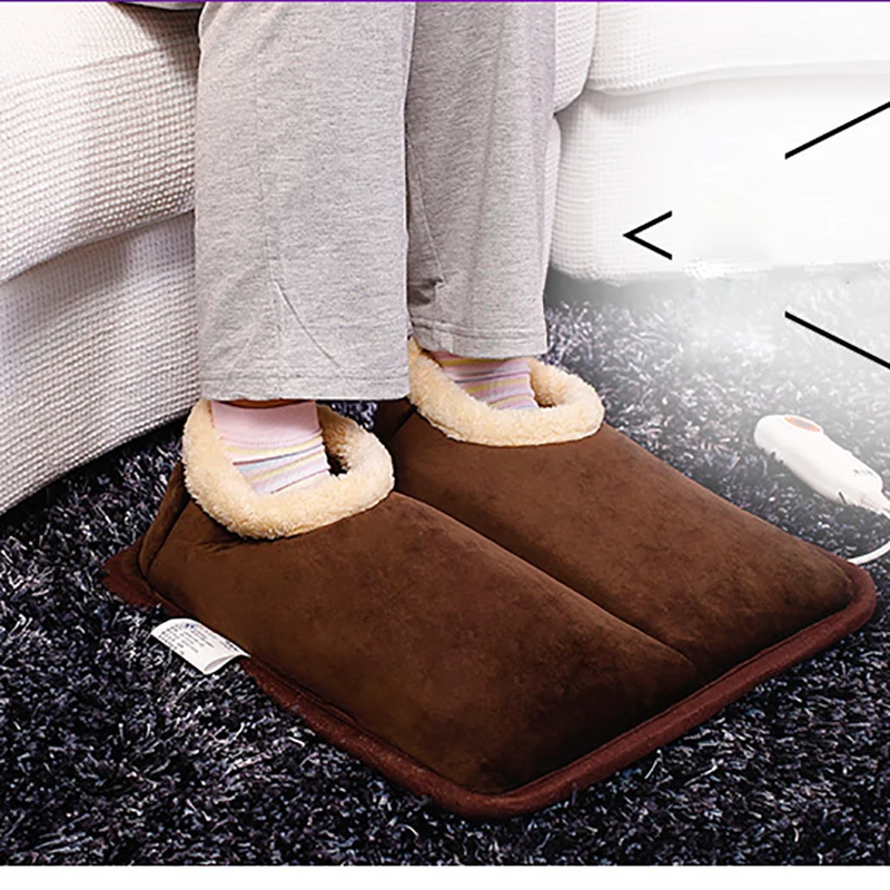 

220V Heating Shoes Temperature Control Heater Electric Foot Warmer Heating Shoes Foot Hand Warmer Heating Winter Heater Soft