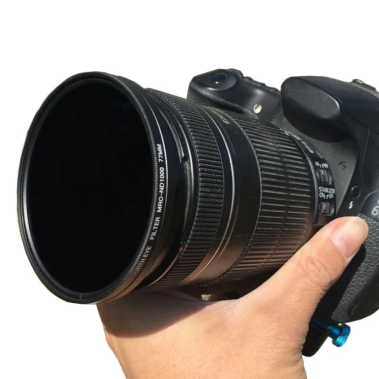 JJC 55 mm ND1000 Filtre ND 10 Stop Densité Neutre pour Sony FE 28-70 mm F3. 5-5.6, E 18-135 mm F3.5-5.6, FE 35 mm F1.8 et Autres objectifs à Filetage de 55 mm