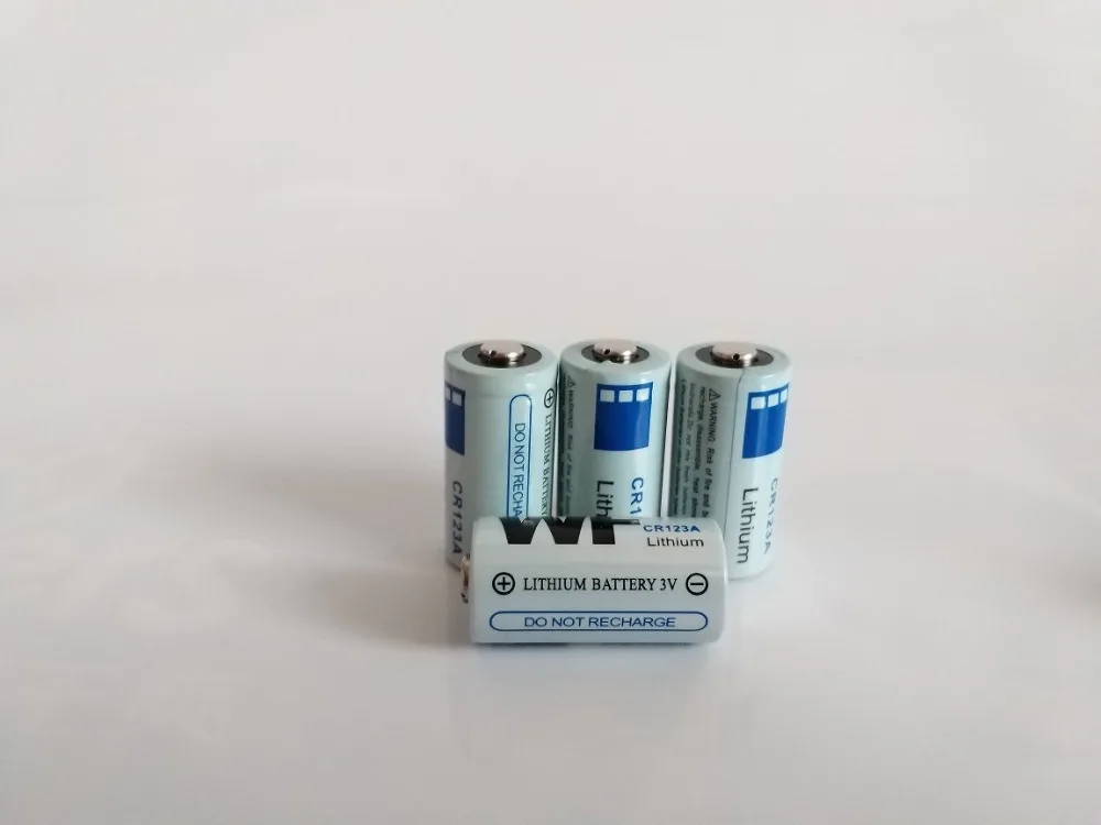 

4pcs CR123A CR123 123A 16340 Li-ion Battery 3V Primary Lithium Battery