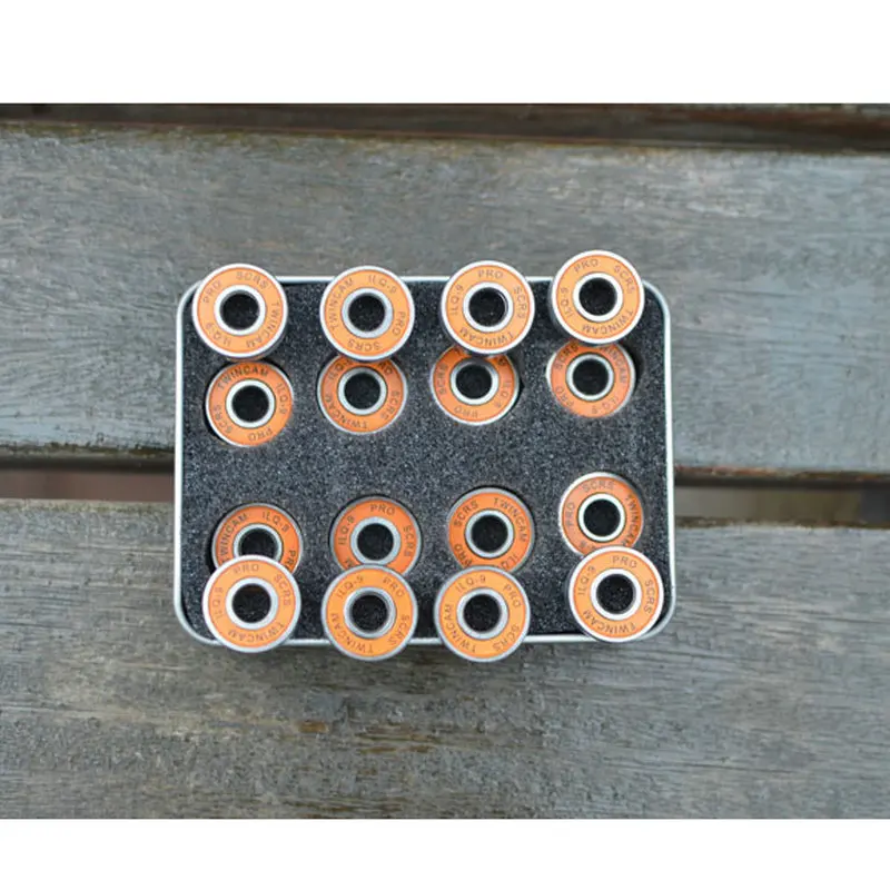 شحن مجاني 16 قطعة/زوج 608ZZ ABEC-9 محامل ألواح التزلج الأسطوانة تزلج محامل الجليد تزلج محامل