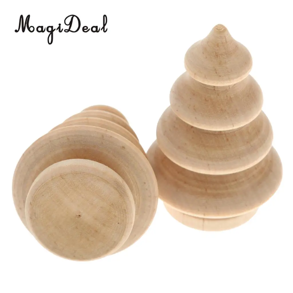30 Pieces Assorted Blank Christmas Tree Snowman People Nest Wooden Peg Dolls Crafts DIY Montessori Toys Wedding Cake Toppers