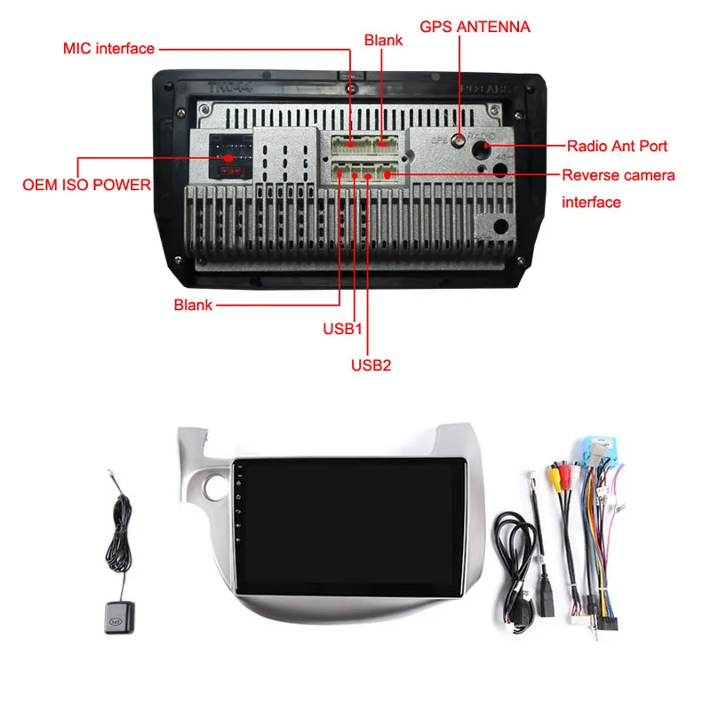 Discount 10" 2.5D IPS Android 8.1 Car DVD Multimedia Player GPS For honda Fit jazz 2008 2009-2013 audio car radio stereo navigation 5