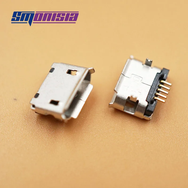 

Smonisia Mobile Phone Micro USB Jack Socket Connector Charger Port Female Dock plug 5Pin