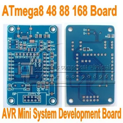 10 шт./лот для ATmega8 48 88 168 AVR минимальная система основной платы макетная плата PCB пустая пластина