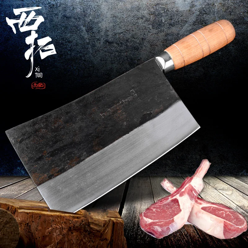 Handgemachter traditioneller Chinese schmiedete Metzger Chef Knives mit Hülle