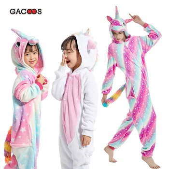 

Kugurumi Pajamas Unicorn Kids Animal Women Pajamas For Boys Girls Baby Pyjamas Panda Onesie Kids Boys Jumpsuit Winter Sleepwear