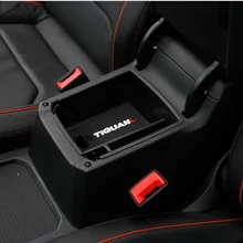 ABS подлокотник центральной литейный Ящик Контейнер для хранения перчаток Органайзер чехол автомобильный Стайлинг для Volkswagen VW Tiguan Mk2