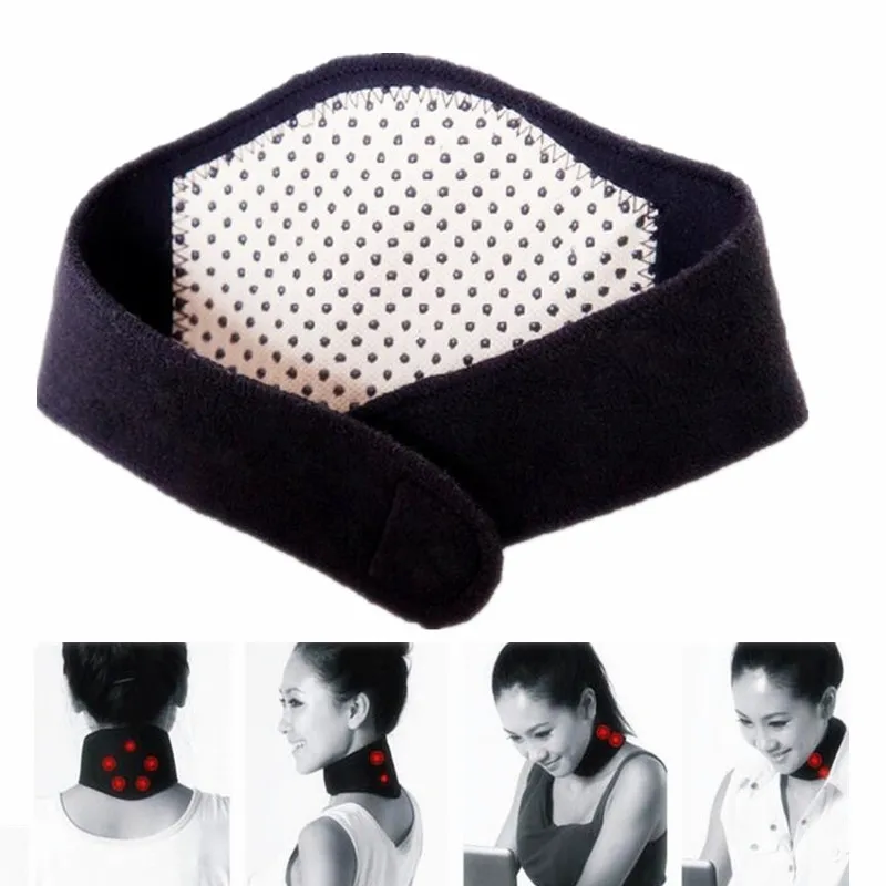 Tourmaline Neck Guard Self heating Brace Therapy Wrap Protect