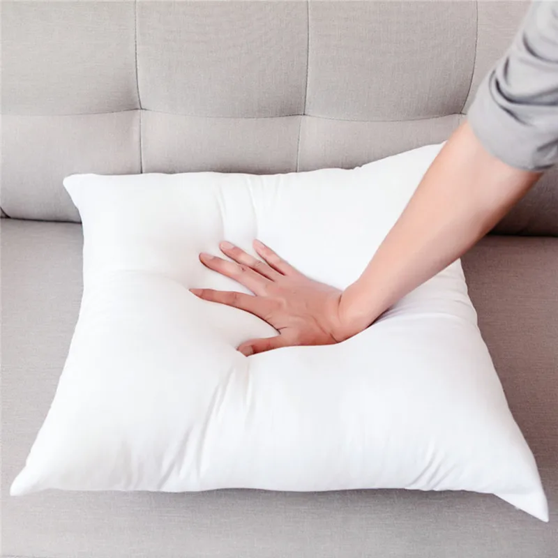 45*45cm White polyester Square Sleep Cushion Insert Decorative Pillows