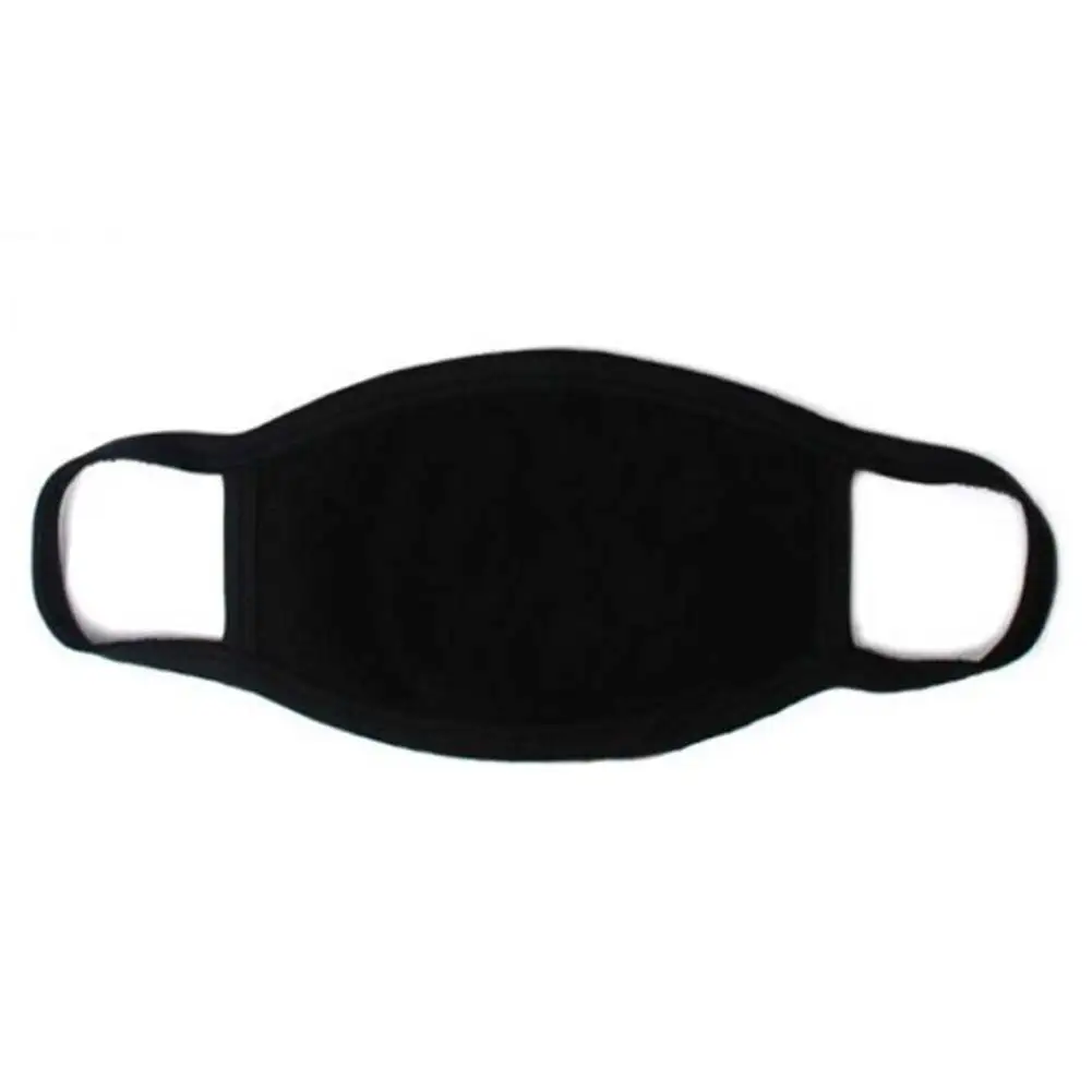 1 шт. Анти Пыль рот маска хлопок смесь 3 слоя маска для защиты носа черный мода многоразовые маски для мужчин женщина