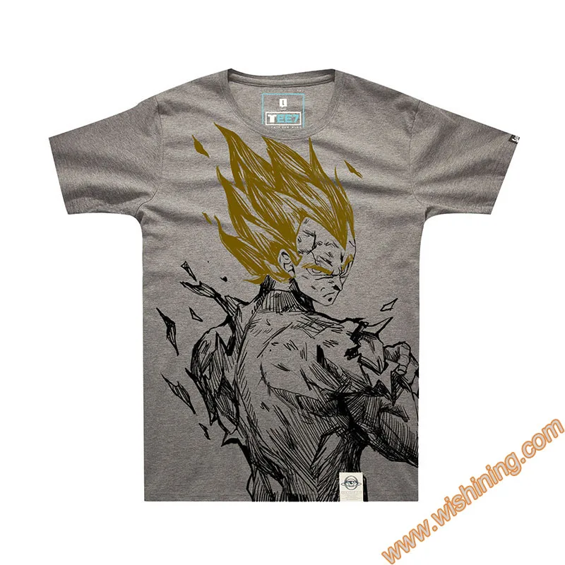 Качественная футболка Dragon Ball, супер Вегета сон, футболка Goku, аниме DBZ Dragon Ball Z, серая футболка, 3XL, Мужская футболка для мальчиков