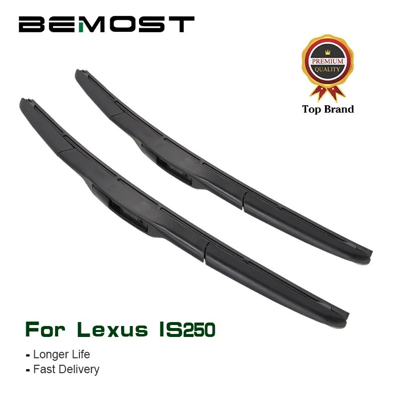 

BEMOST Car Clean The Windshield Windscreen Wiper Blades Natural Rubber For Lexus IS250 24"+18" ,2015 2016 2017 Fit U Hook Arm