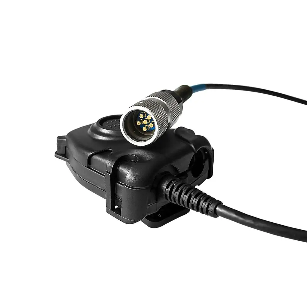  Peltor PTT Headset Adapter For AN/PRC152 PRC148 Dummy Case 6 Pin Military Headset Plug PTT