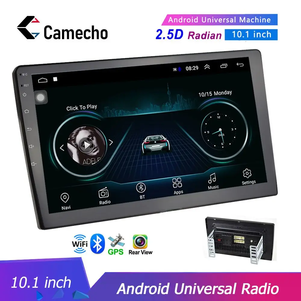 Camecho 10," Автомобильный мультимедийный плеер 2 din Android Радио Стерео Bluetooth wifi gps аудио Mirrorlink Универсальный MP5 видео плеер