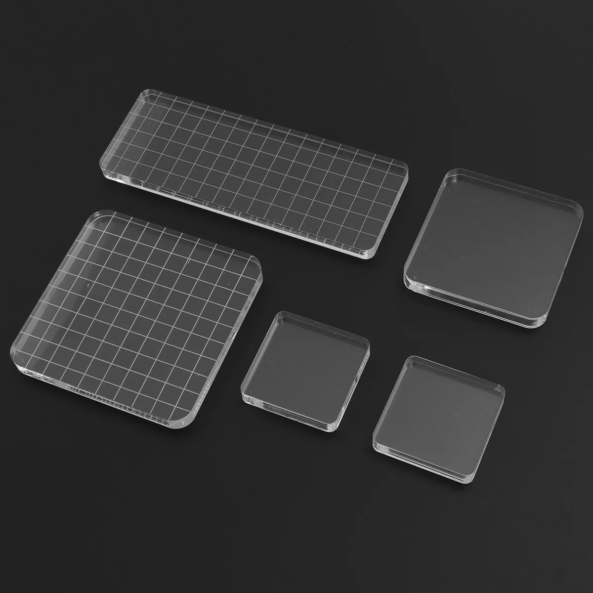 5 шт. акриловый блок Pad прозрачный DIY акриловая ручка уплотнение штамп для штампа
