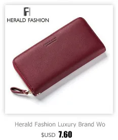 Herald Модный женский милый маленький кошелек кожаный Длинный кошелек на молнии монета держатель для карт мягкие кожаные для телефона карты женский клатч
