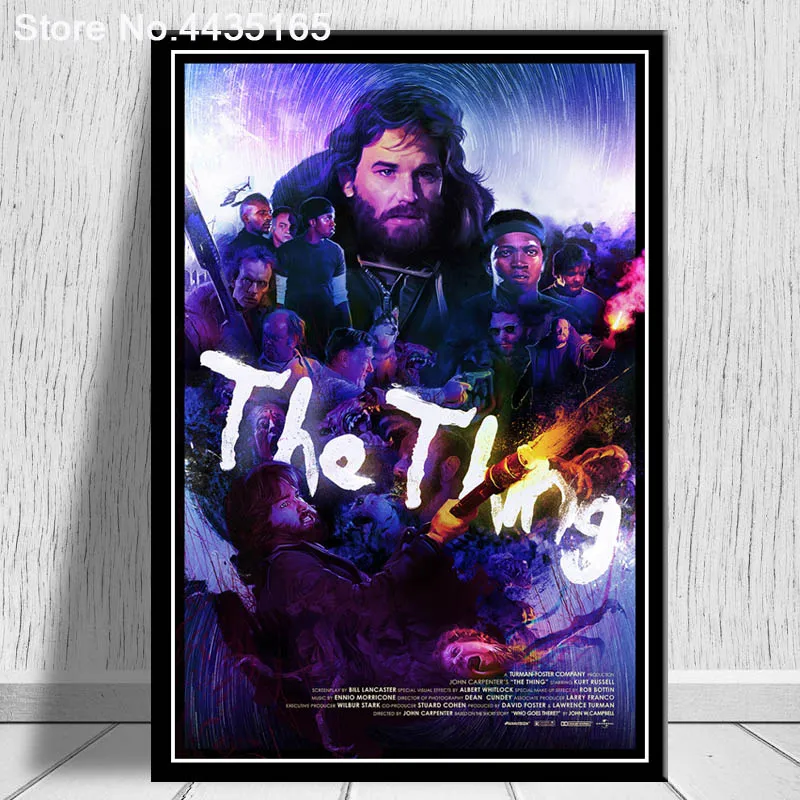 The Thing плакат 1982 классический фильм Джон Карпентер плакаты и принты на холсте настенная художественная картина для гостиной домашний декор - Цвет: Цвет: желтый