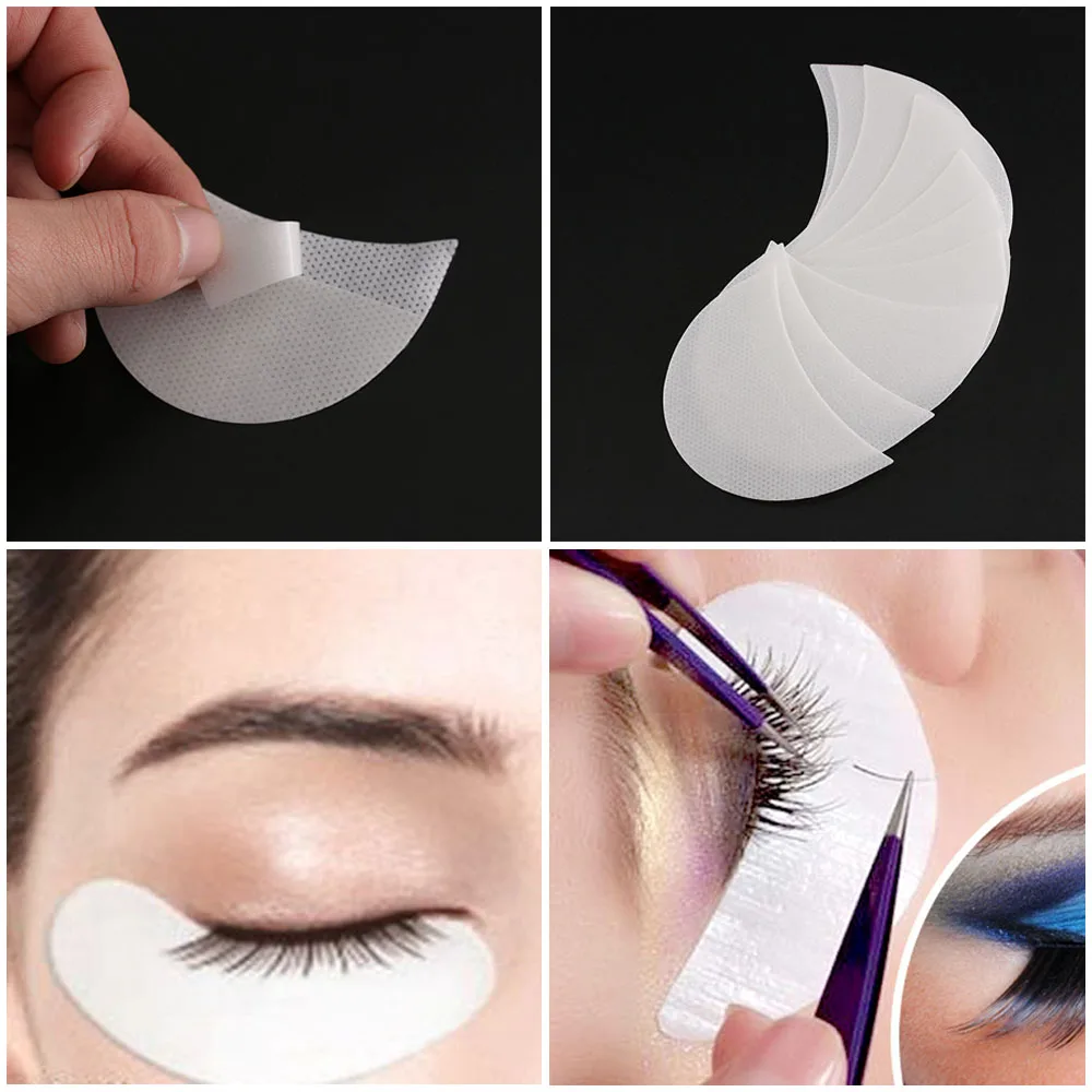 10Pcs/Set Reuseable Eye Lashes Extension Under Eye Pad Patch Lint False Eyelashes Holder Beauty Accessories Tools maquiagem