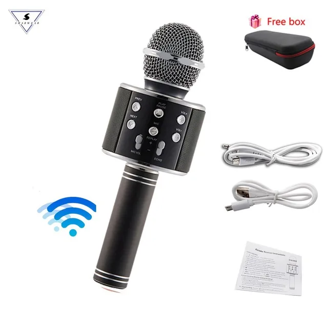cordless microphone with built in speaker