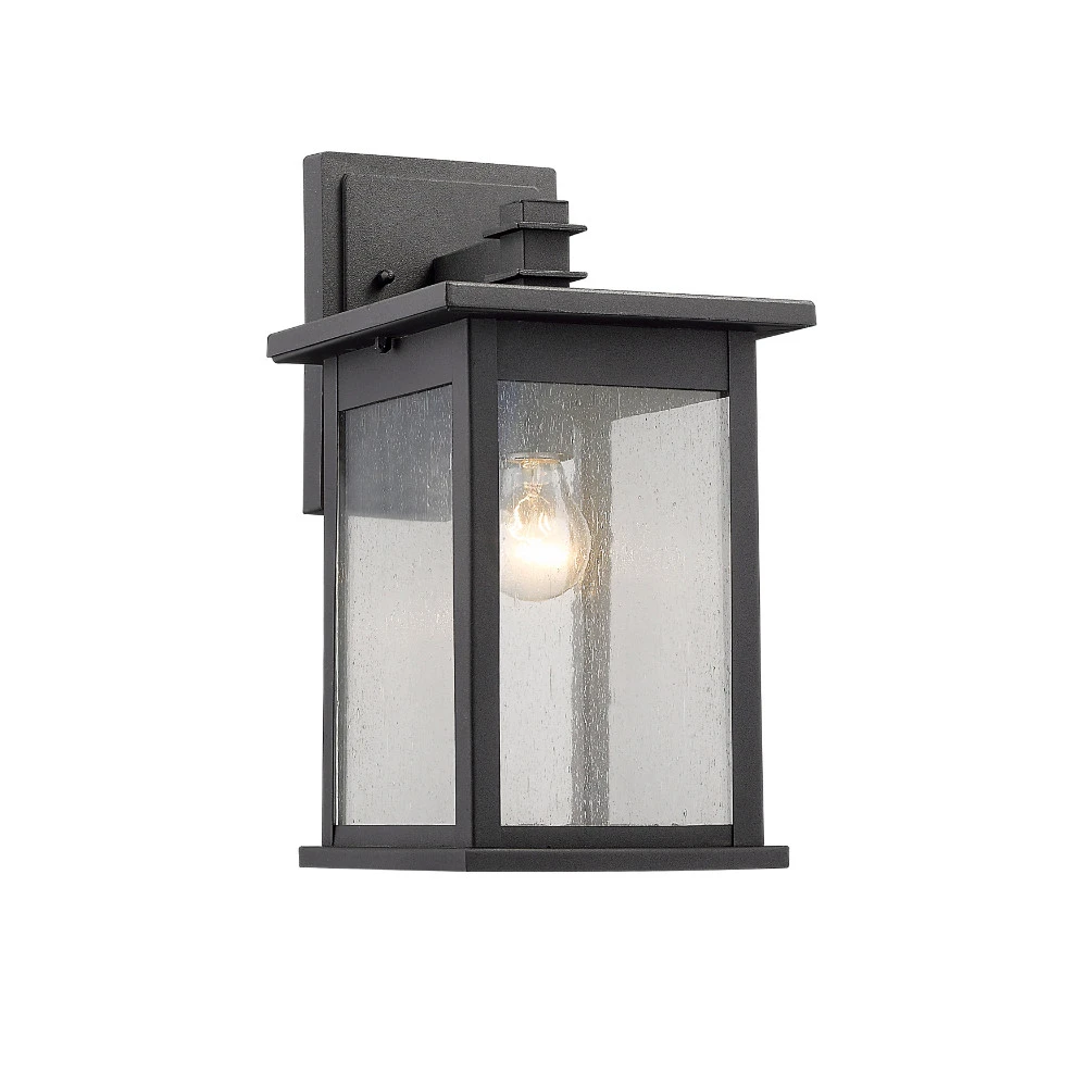 CH22031BK14-OD1 CHLOE Lighting TRISTAN Transitional 1 Light Black Outdoor Wall Sconce 14 Height