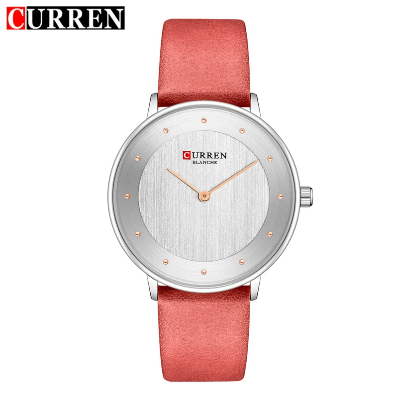 

CURREN Fashion Ultra-Thin Quartz Watch Women Casual Genuine Leather Woman Wrist Watches Luxury Ladies Wristwatches Montre Femme
