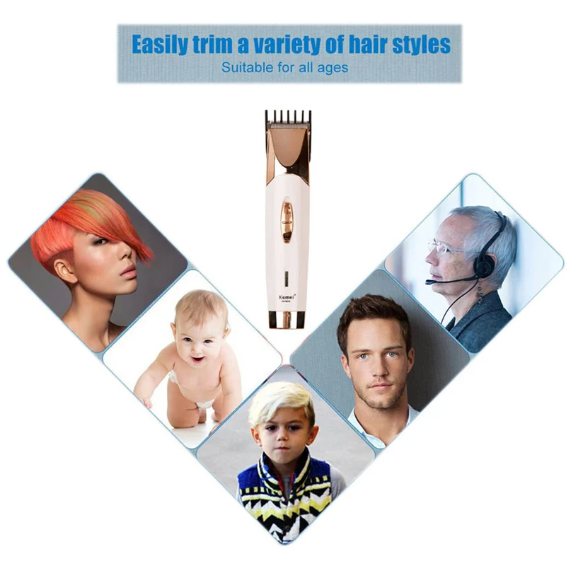 Cordless Electric Hair Clipper Rechargeable Hair Trimmer Household Kid Child Hair Cutting Machine Beard Shaver Sideburns Trimmer