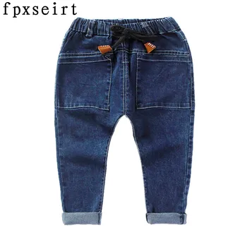 

A new generation of children's jeans 2017 spring New South Korean children's clothing big bag boy cotton pants