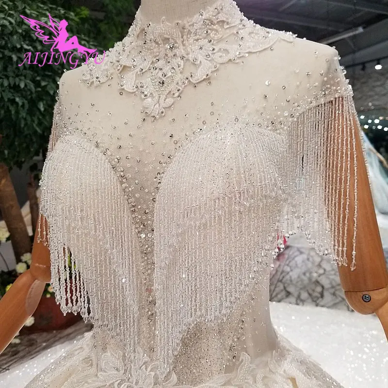 AIJINGYU Beautiful Wedding Dresses Affordable Bridal Gown Cap Special engagement Irish Gowns Plus Size Lace Dress | Свадьбы и