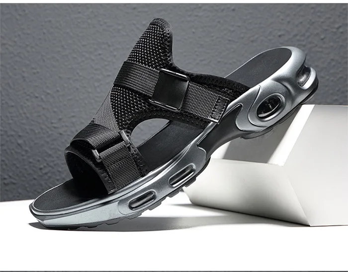 Новые мужские сандалии обувь для пляжного отдыха высокое качество воздушной подушке Вьетнамки удобные черные модные мужские сандалии