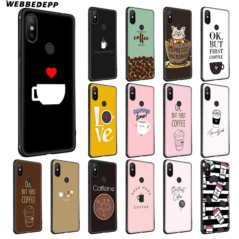 WEBBEDEPP ОК но сначала кофе мягкий силиконовый чехол для Xiaomi Redmi Note 7 6 6A 5 4 4X 4A S2 Plus Pro Lite