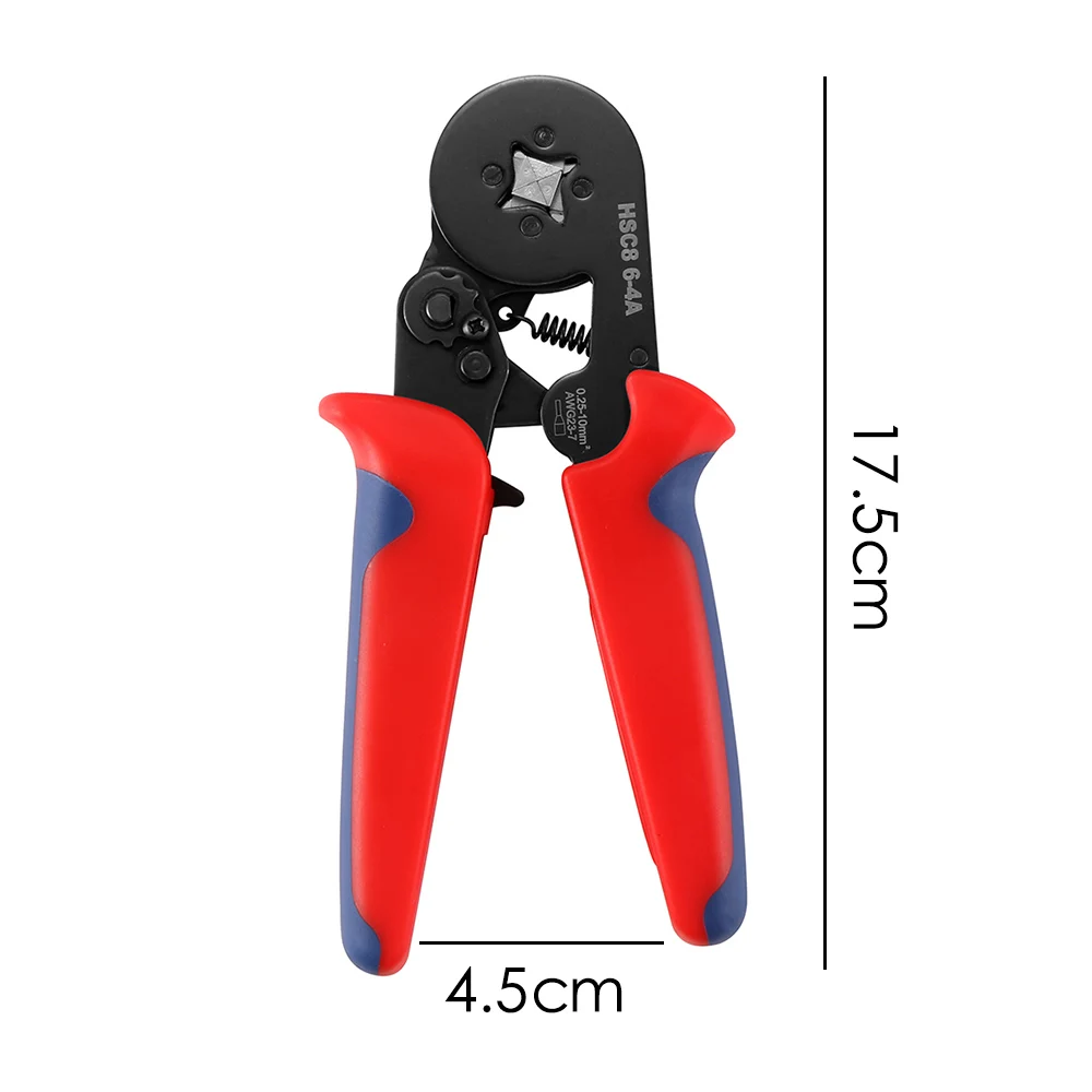 Саморегулируемые обжимные плоскогубцы, обжимные клеммы, наборы 0,5-6 мм², обжимные клещи, многоручные инструменты - Цвет: red piler