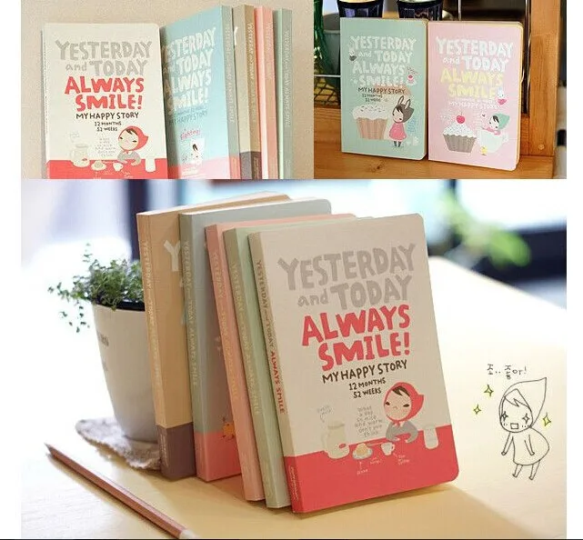 

Cute Notebook Red hat girl Agenda week plan Diary Day planner journal record stationery office School supplies
