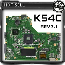 For ASUS Motherboard A54C X54C K54C REV:2.1 Mainboard 4G HM65 PGA989 USB3.0 DDR3 VRAN 60-N9TMB1000 with ram 100% Tested