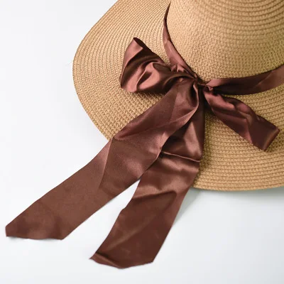 Шифоновая юбка-шарф с соломенной шляпой на дамском пляже с лентой на поясе с лентой с леопардовым рисунком цветов радуги - Цвет: L