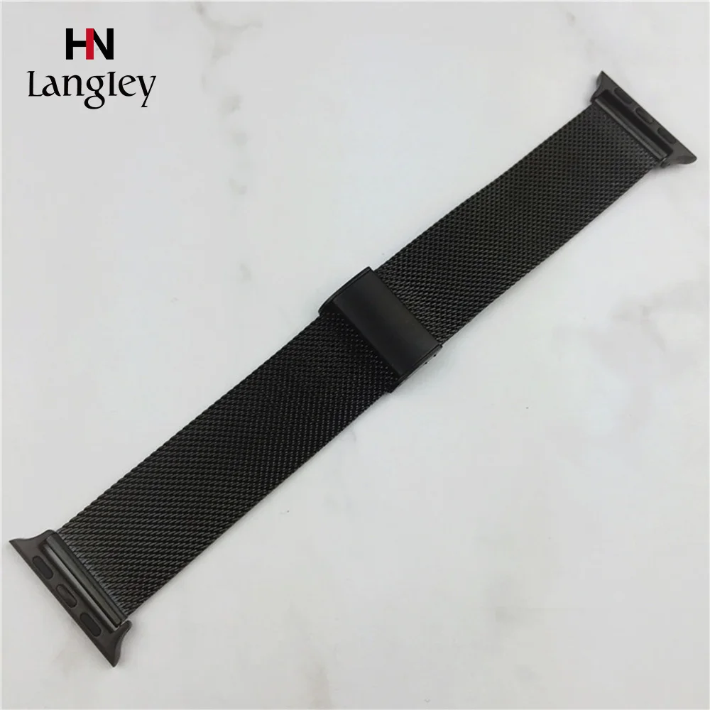 Watch Band For iWatch 3/2/1 38mm/42mm Stainless Steel Smart Watches Bands For Apple Watch 4 42mm/46mm Straps Wholesale 